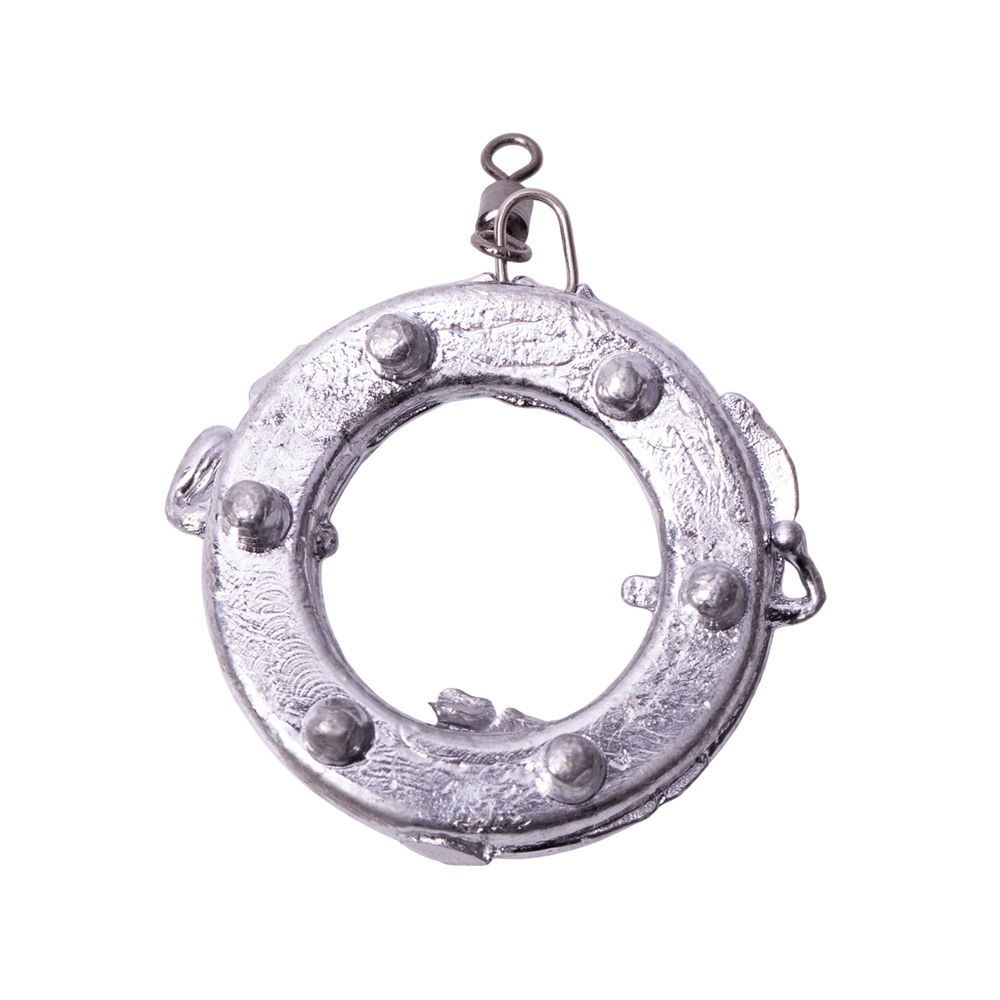 Груз "Кольцо" с шипами и ушком и вертлюгом 50гр. Фото №1