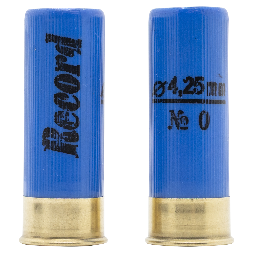 Патрон "Рекорд" (с пыж-контейнером) 12/70 №0 32 гр. NEW (пачка 25 шт, короб., 250). Фото №3