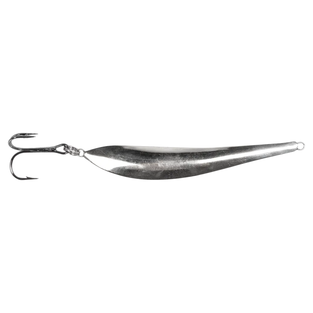 Блесна ЖОР Тюлька 2ЦМ 80мм, 11гр, цвет (нейзильбер/нейзильбер) тройник. Фото №2