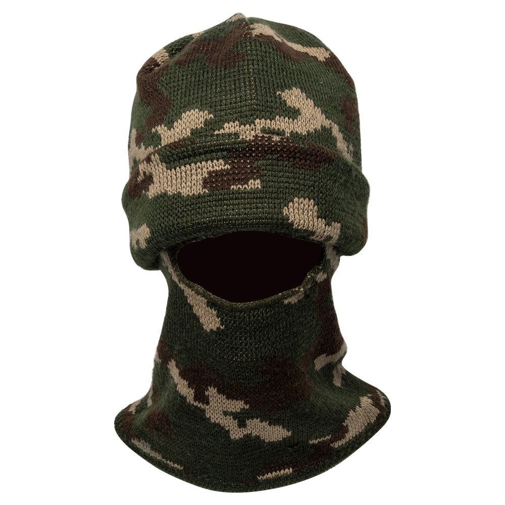 Маска-шапка камуфлированная лес . Фото №3