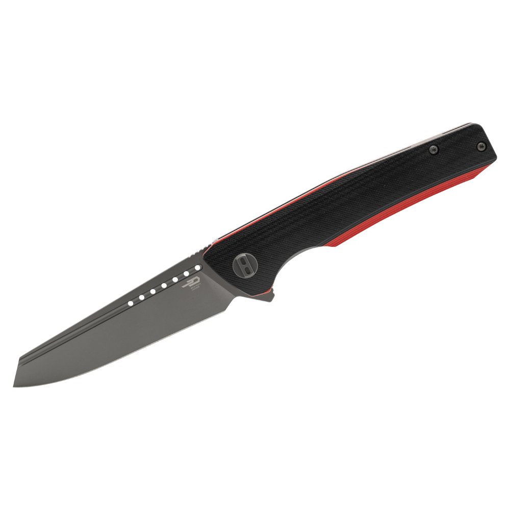 Нож Bestech Slyther сталь 14C28N, рукоять G10 черно-красная. Фото №1