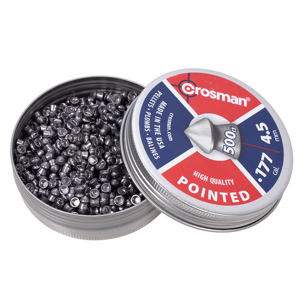 Пуля пневматическая "Crosman Pointed", 4,5 мм., 7,4 гран ( 500 шт.) (12 в упаковке). Фото №3 Пуля пневматическая "Crosman Pointed", 4,5 мм., 7,4 гран ( 500 шт.) (12 в упаковке). Фото №3