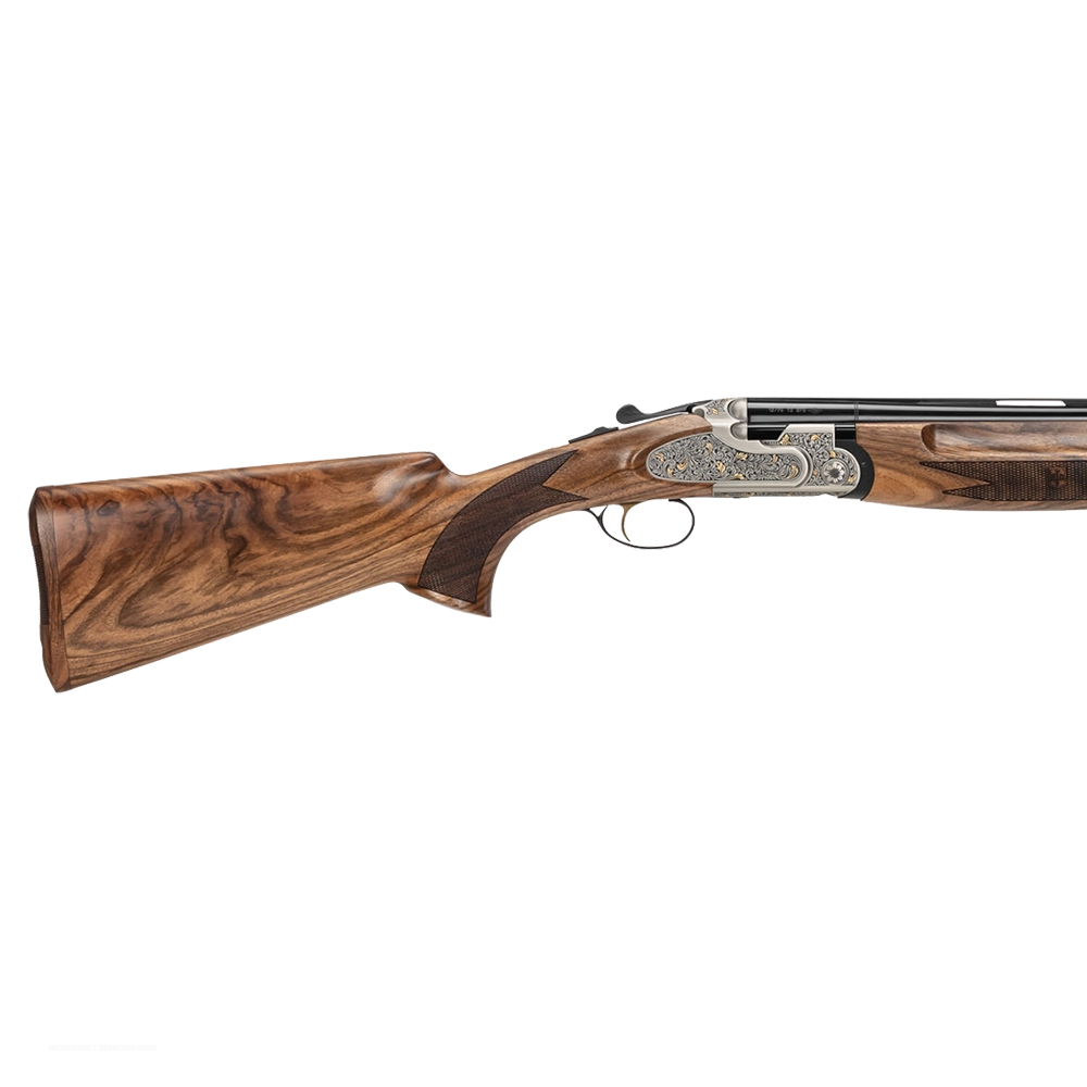 Ружье ATA SP Avangarde White (сталь, светлая колодка с цветочной гравировкой), 20/76, 710мм, орех класс 2, кейс. Фото №3 Ружье ATA SP Avangarde White (сталь, светлая колодка с цветочной гравировкой), 20/76, 710мм, орех класс 2, кейс. Фото №3