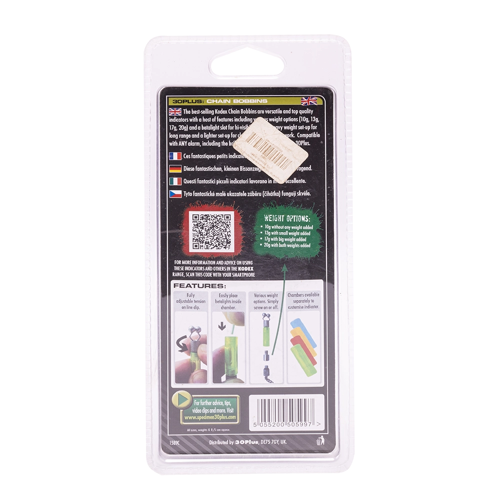 Индикатор поклёвки механический 30PLUS Viz Bobbinz Green. Фото №2