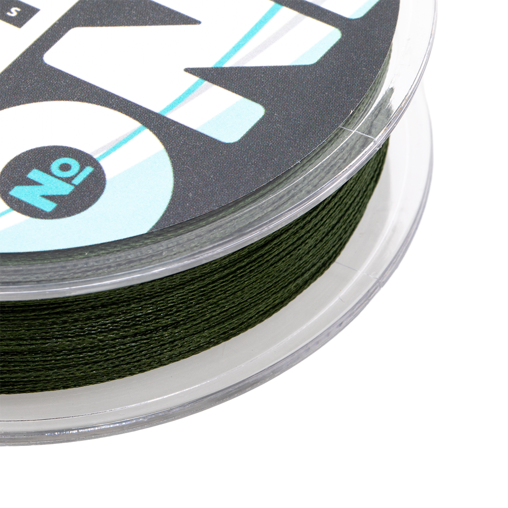 Плетеная леска №ONE PERMANENT Х4-150 (green) d0.24. Фото №4