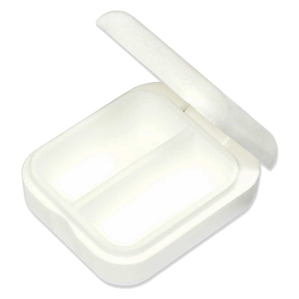 Мотыльница "гладкая" прямоугольная большая 2-х секционная р_МТГБ2 (20шт.). Фото №2