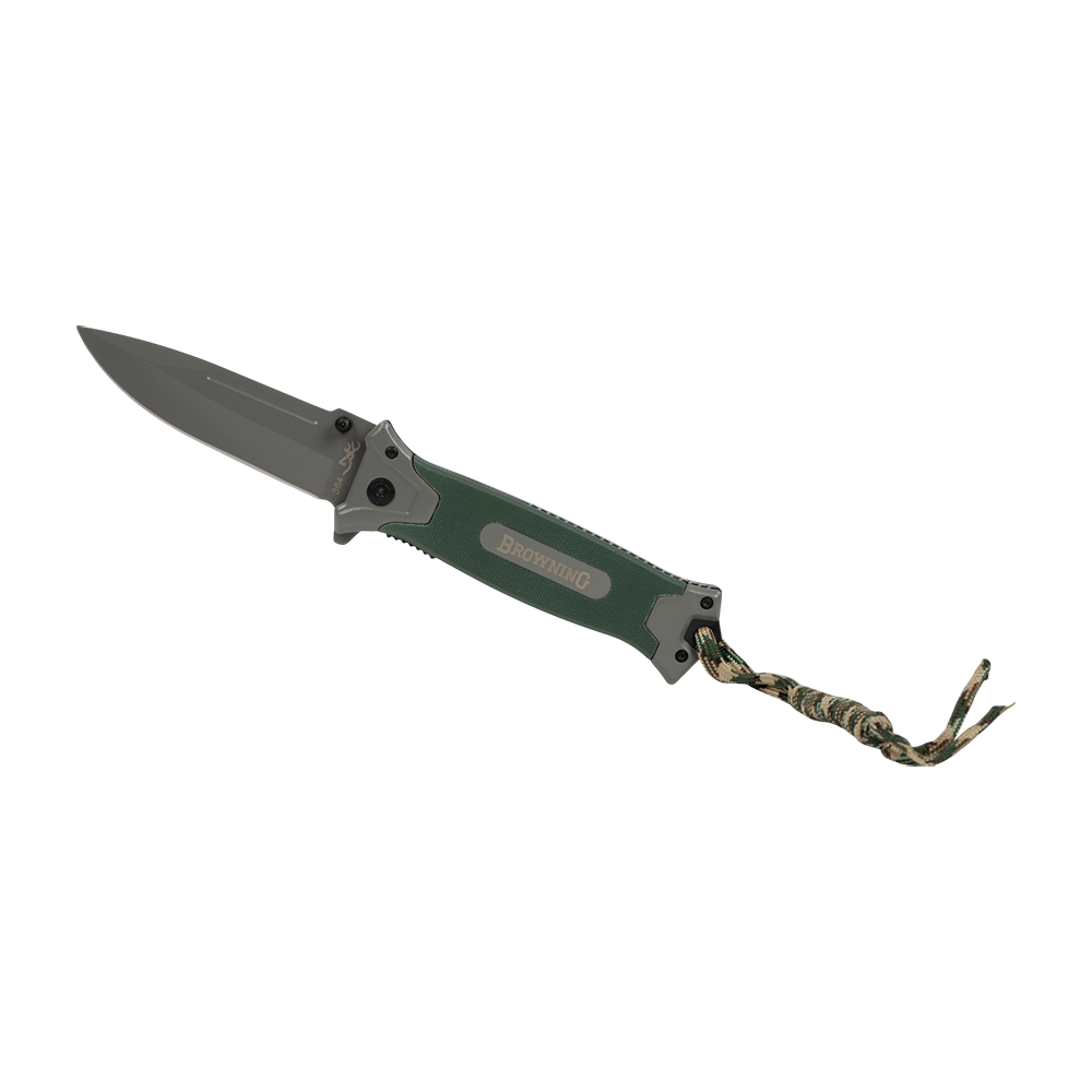 Нож туристический "Browning" 364G, клинок нержавеющая сталь , рукоять G10 (зеленый) (Ярхант). Фото №3