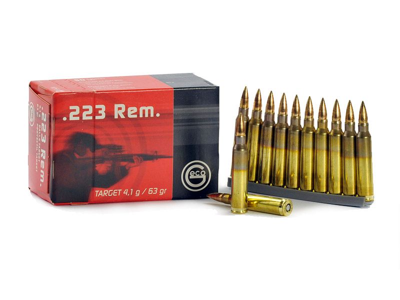 Патрон нарезной RWS GECO калибр 223 REM FMJ 4,1 гр. (в пачке 50 шт.). Фото №1