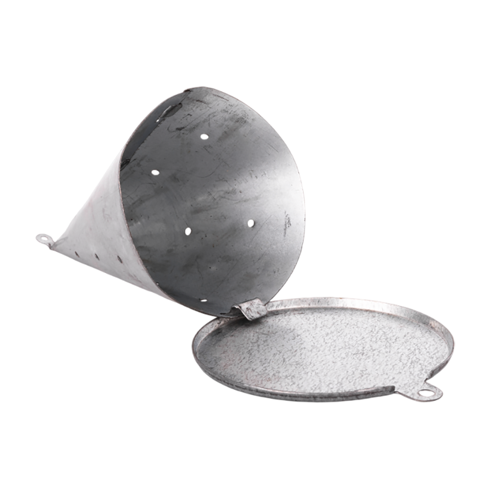 Кормушка зимняя, конусная, металлическая d-90мм, h-123мм. Фото №2