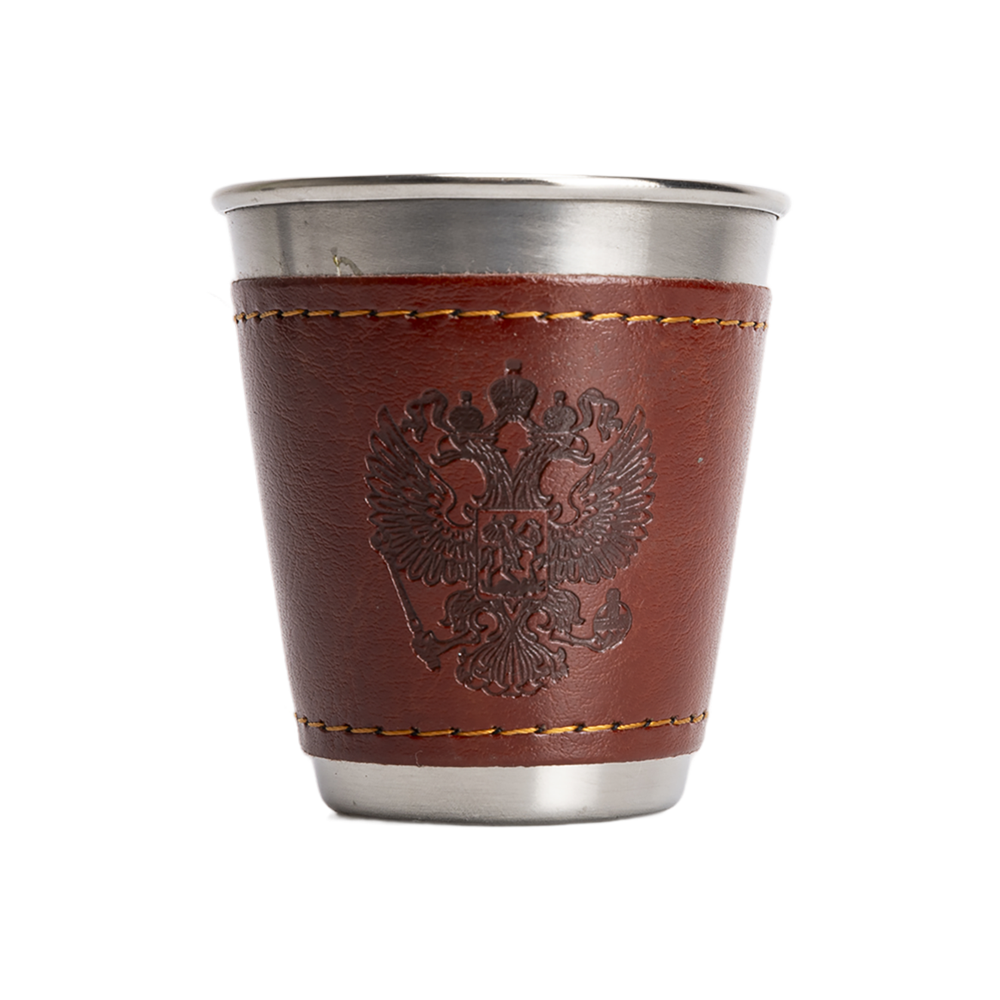 Набор стопок 60мл Герб в коже 4шт (А11) Guotai. Фото №4