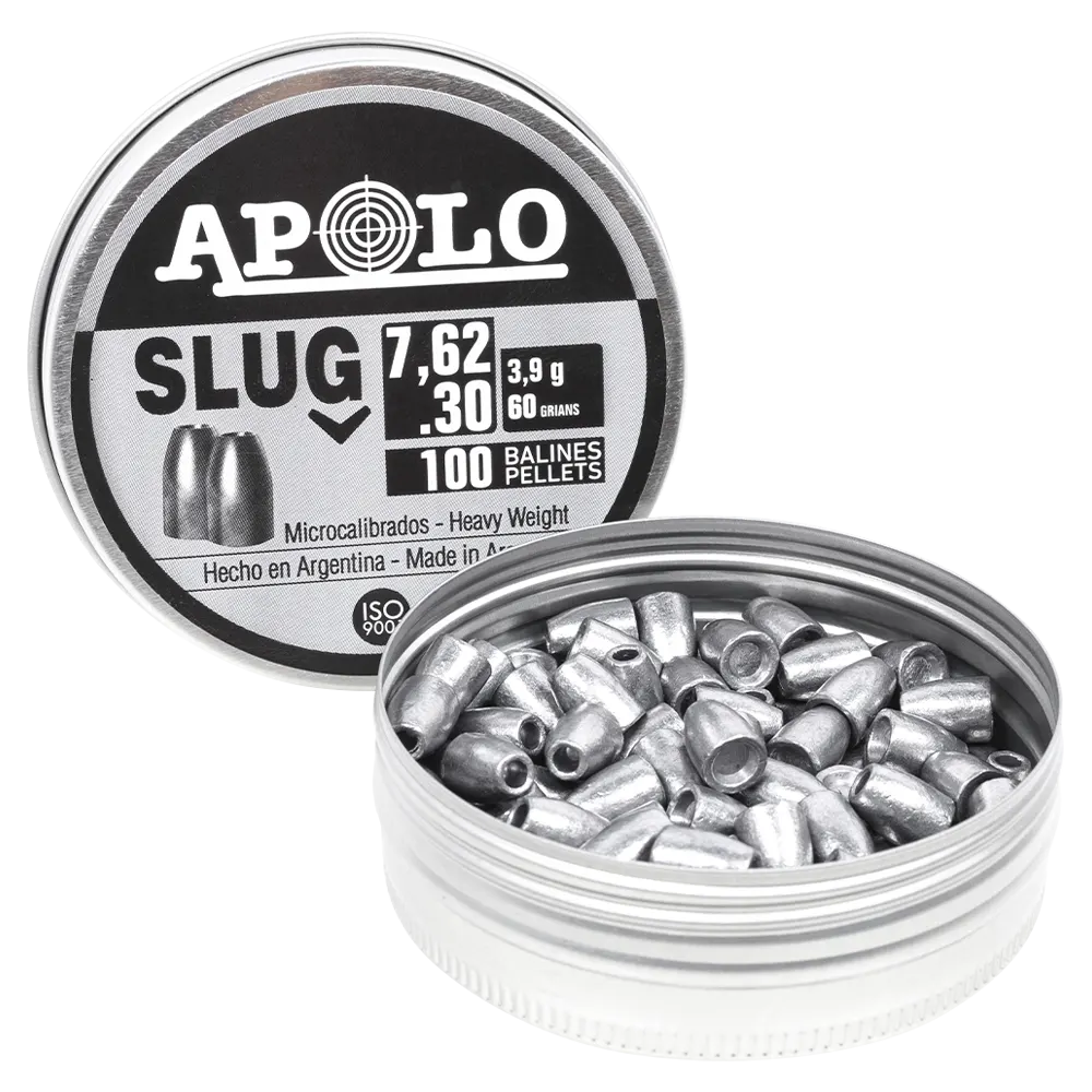Пуля пневматическая APOLO SLUG 7.62 3,9 гр. (100 шт.). Фото №2