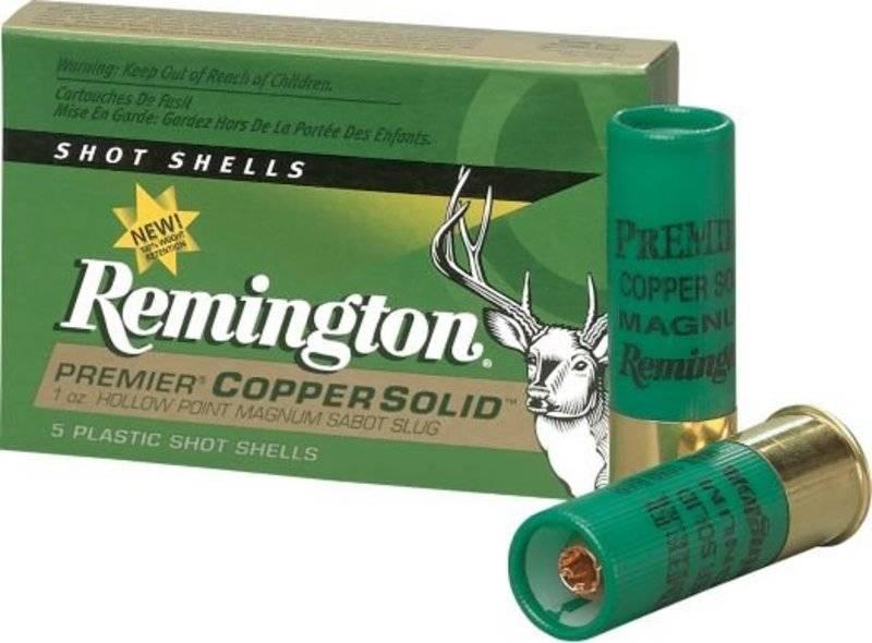 Патрон REM калибр 12/70 Premier Copper Solid, (в коробке 5 шт.). Фото №2