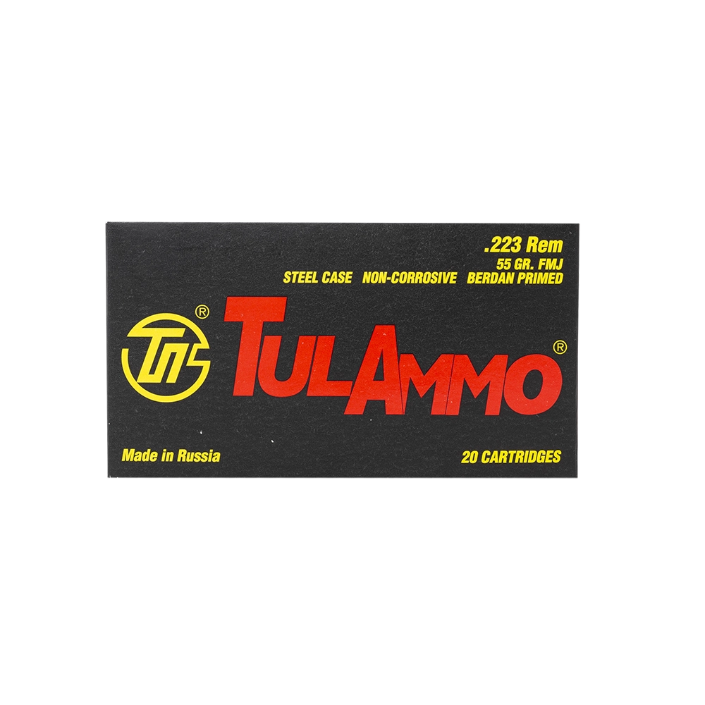 Патрон охотничий УПЗ (ТПЗ) 5,56х45 FMJ 55 gr,ст оц/об. лат. (20шт.) в коробке 1000 шт.. Фото №3