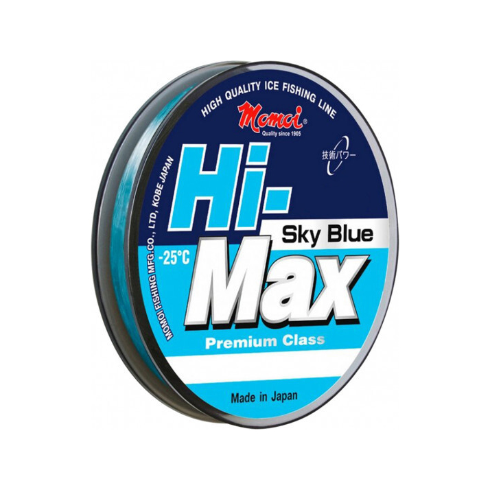 Леска монофиламентная Momoi Hi-Max 0.16мм/30м 2,9кг голубая. Фото №1