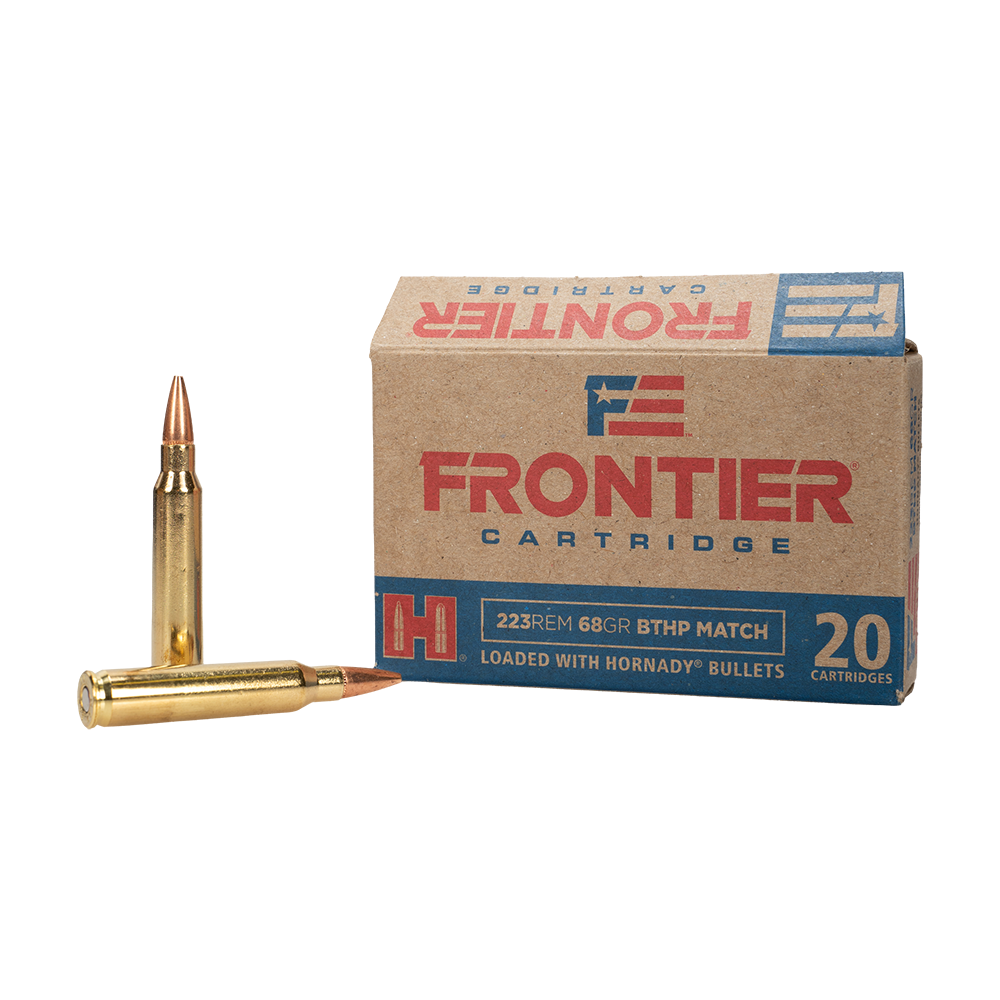 Патрон нарезной HORNADY Frontier кал. 223 REM BTHP MATCH 4.4гр./ 68 gr. (в пачке 20 шт). Фото №3