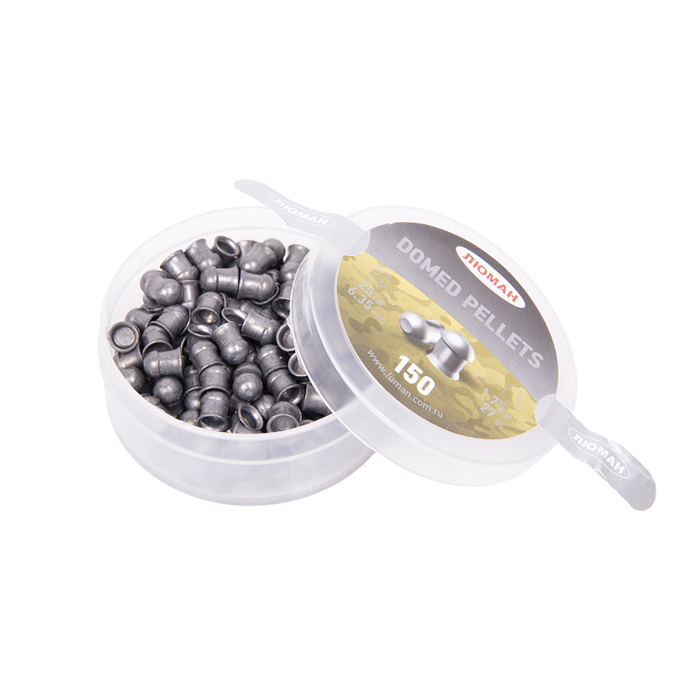 Пуля пневматическая "Domed pellets", 1,75 г.6,35 мм. (150 шт.) . Фото №2