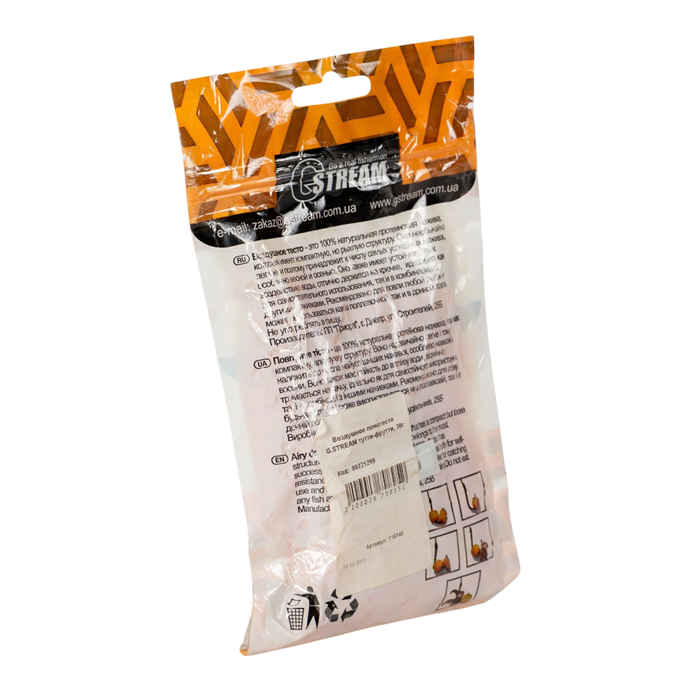 Воздушное пенотесто G.STREAM тутти-фрутти, 30г. Фото №2 Воздушное пенотесто G.STREAM тутти-фрутти, 30г. Фото №2