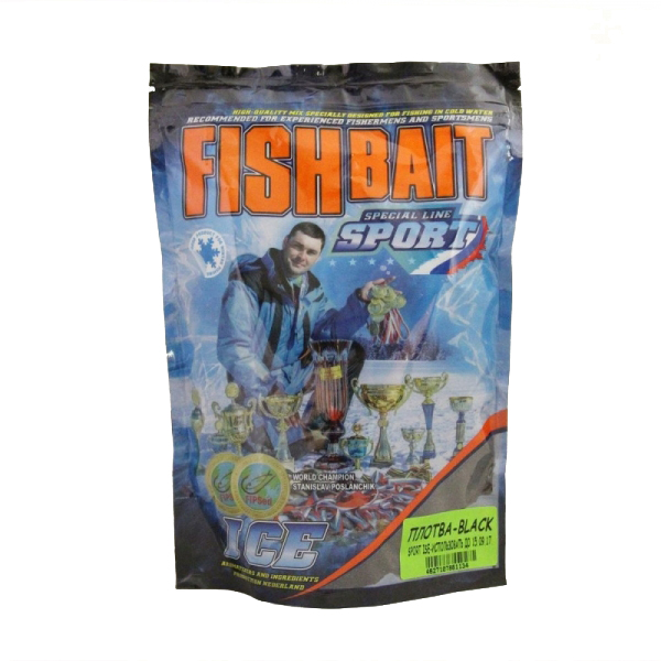 Прикормка FishBait серия «ICE Sport» 0.75 кг. Плотва - Black. Фото №2