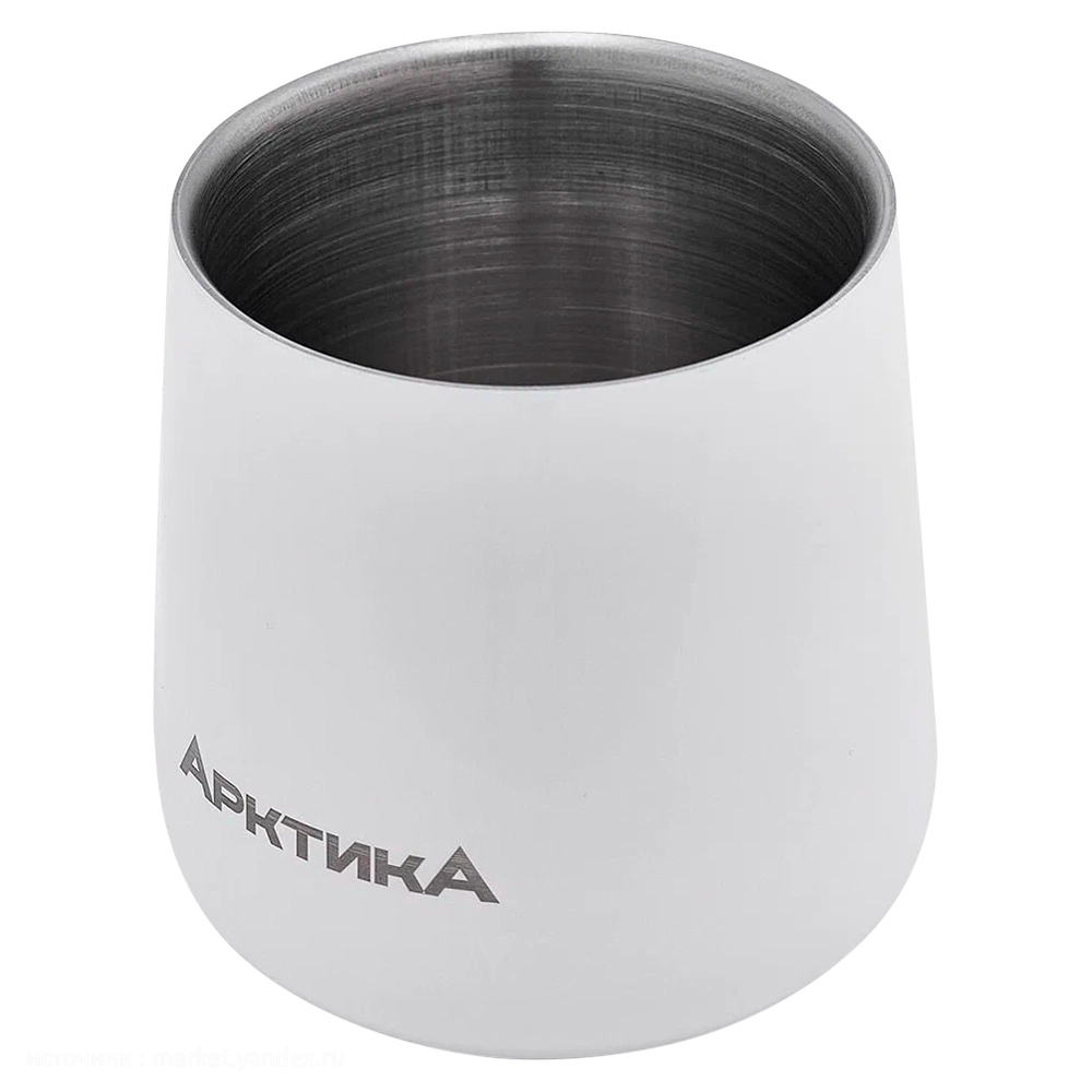 Термостакан «Арктика»  с двойными стенками, белый 0.22 мл.. Фото №3