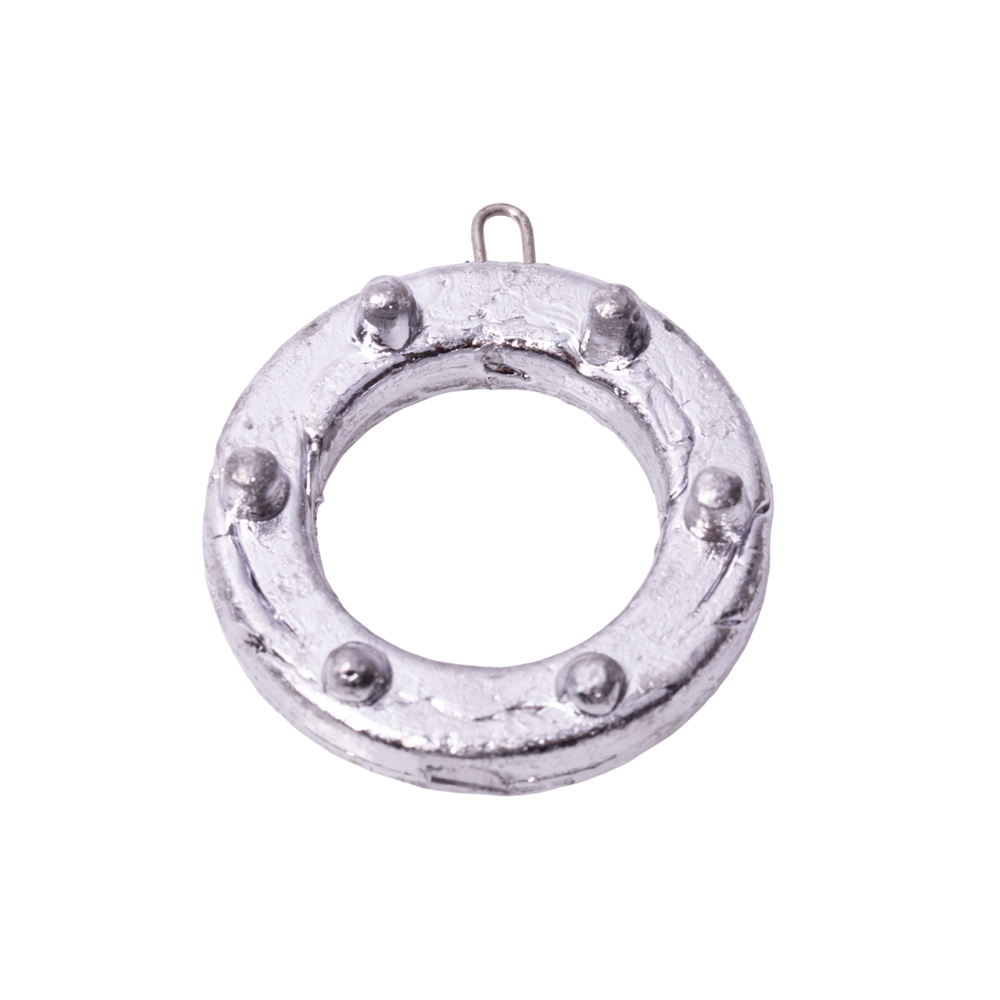 Груз "Кольцо с шипами и ушком" 40 гр.. Фото №2