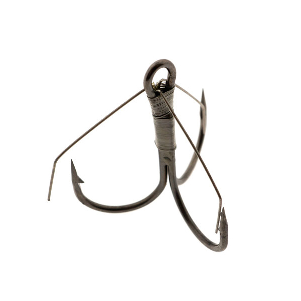 Крючок-тройник незацепляйка Weedless R-Treble BN №2 L-27mm W-21mm Kosadaka (уп.35шт.). Фото №2