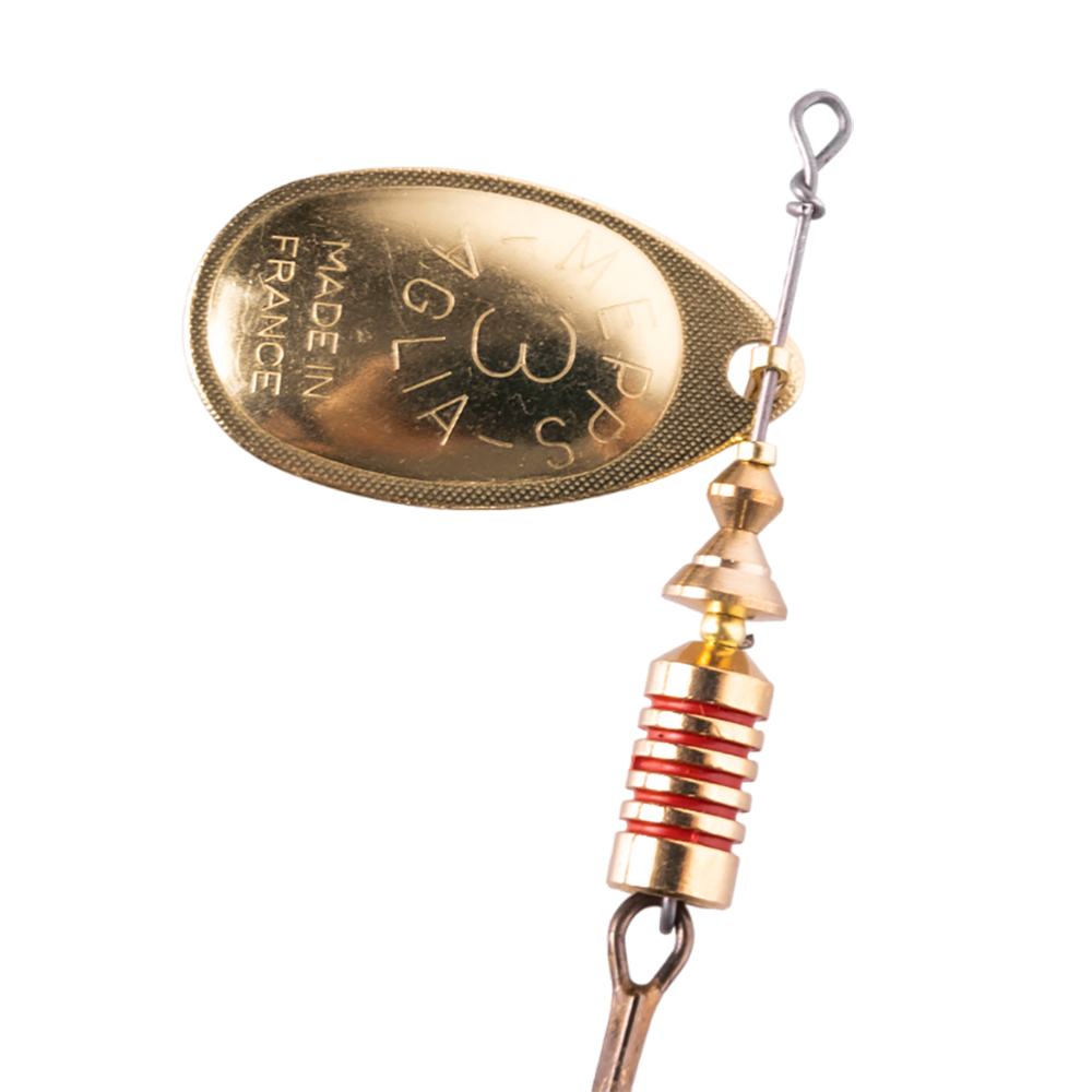 Блесна вращающаяся Mepps Aglia №3, 6,5гр, цвет (Gold) золото. Фото №2