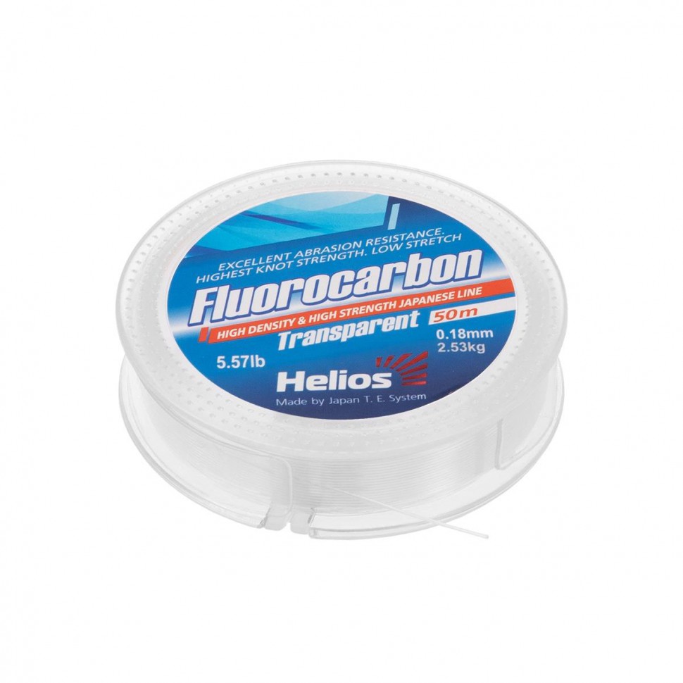 Леска Helios FLUOROCARBON Transparent 0,18mm/50 (HS-FCT 18/50). Фото №2