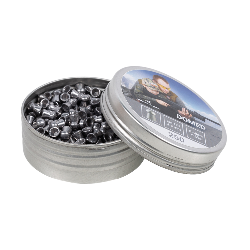 Пуля пневматическая Borner "Domed",  4,5 (250 шт.) 0,55гр. (65 шт в коробке). Фото №2