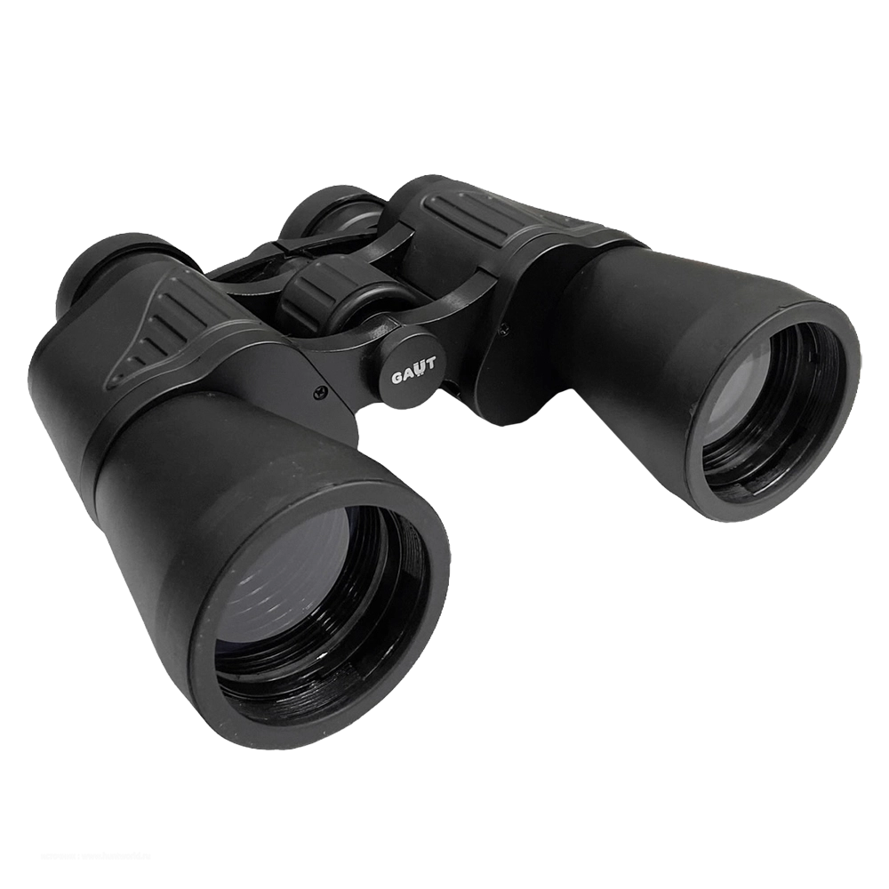 Бинокль GAUT Vega 12x50, Porro-призмы BK7 черный. Фото №1