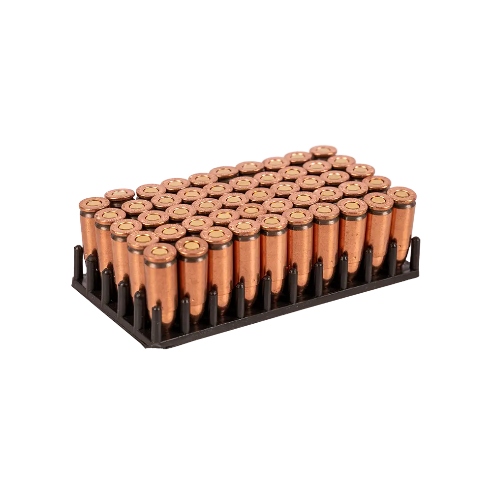 Патрон нарезной НПЗ калибр 9х19 Luger FMJ биметалл 7,4-7,6 гр. (в пачке 50 шт.) (в коробке 1350 шт.). Фото №2