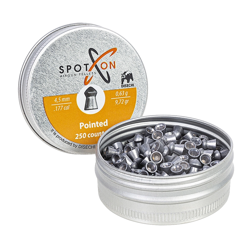 Пуля пневматическая SPOTON Pointed 4,5 мм, 0,63 гр. (250 шт). Фото №3 Пуля пневматическая SPOTON Pointed 4,5 мм, 0,63 гр. (250 шт). Фото №3