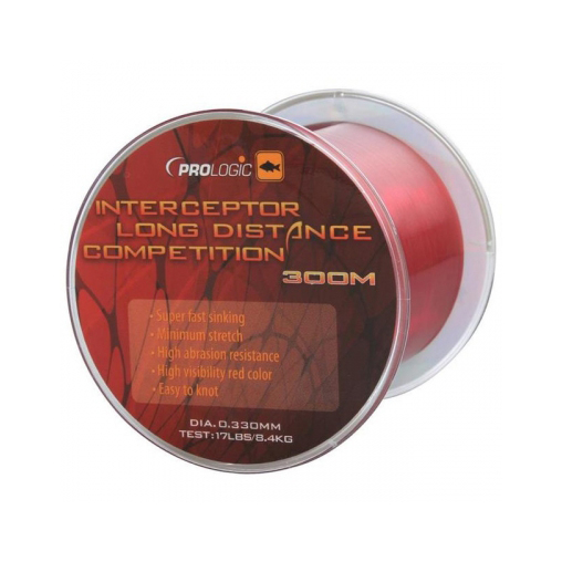 Леска PROLOGIC Interceptor Competition Long Distance 300m 17lbs 8.4kg 0.33mm . Фото №1