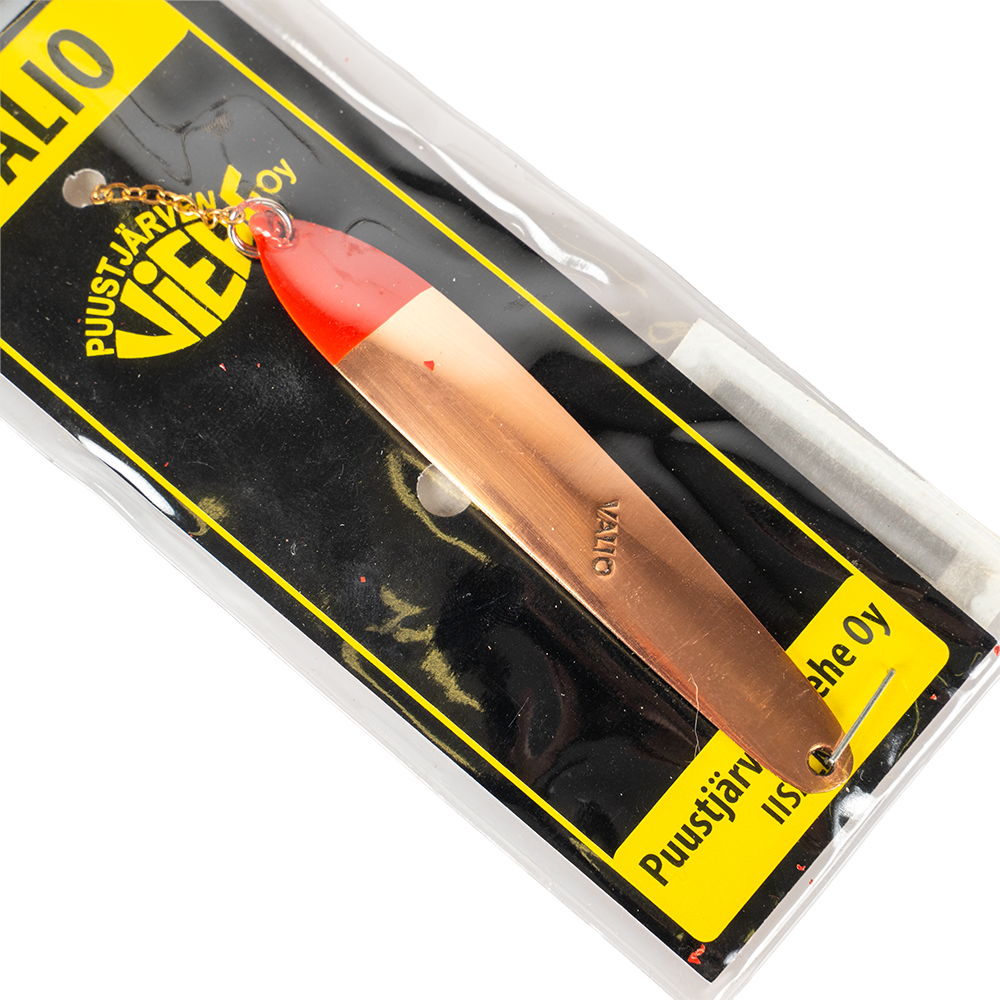 Блесна Puustjarven VALIO 85мм, 20гр, цвет (MES/KUP) цепочка-крючок. Фото №3