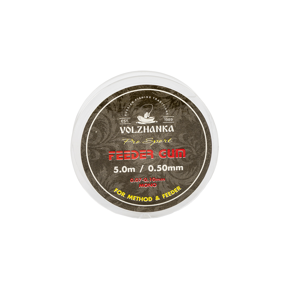 Фидерная резина "Feeder Gum" 0.5мм/5м цвет  прозрачный. Фото №3