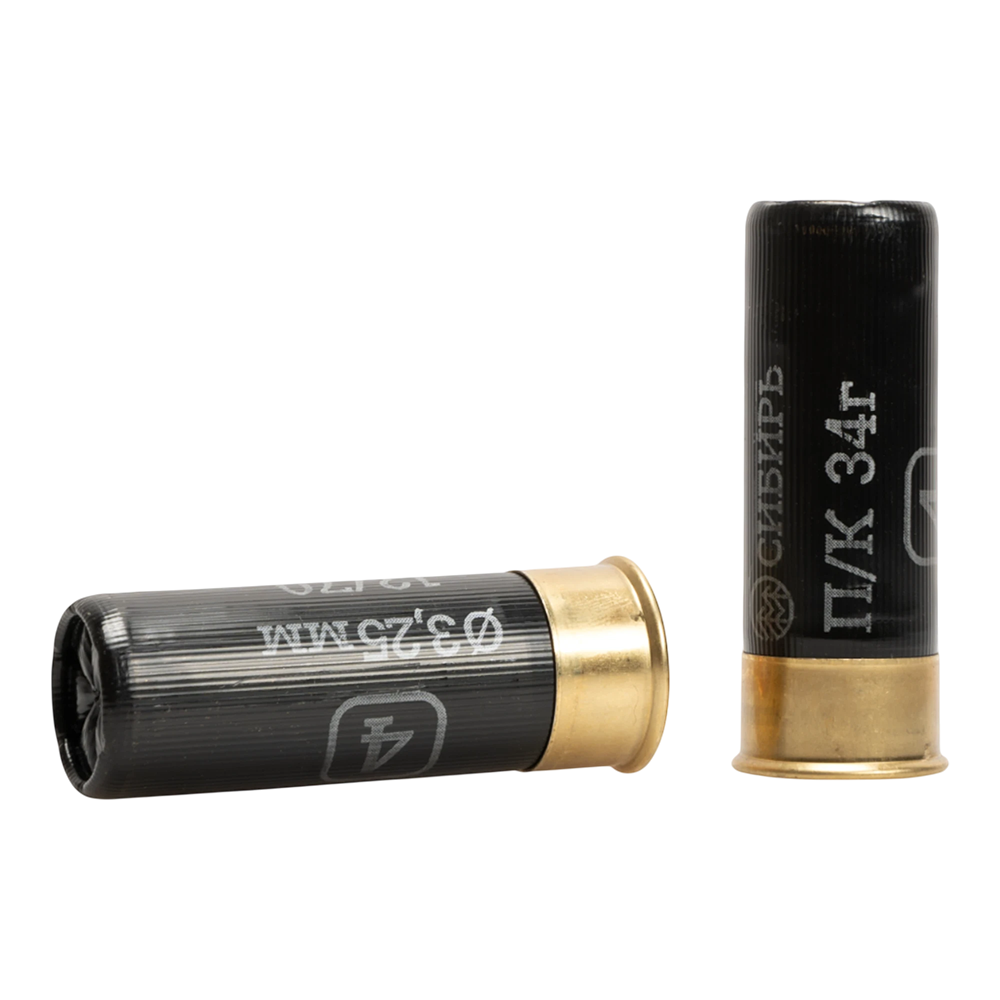 Патрон СИБИРЬ PREMIUM 12/70 охотничий дробовой 34г №4 (CX-2000) (пачка 25 шт) (в коробке 250шт). Фото №2