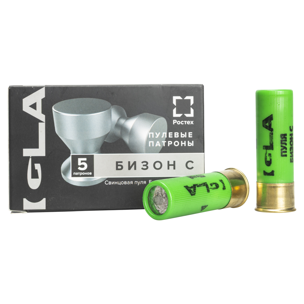 Патрон Igla с пулей Бизон калибр 12/70 42 гр. (пачка 5 шт). Фото №1 Патрон Igla с пулей Бизон калибр 12/70 42 гр. (пачка 5 шт). Фото №1