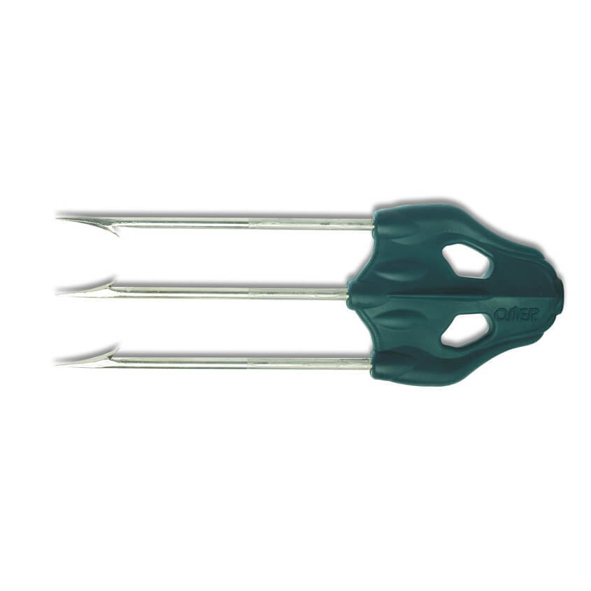 ОМ 3703V Насадка-трезубец на гарпун для ловли рыбы Mustad, основание-зеленый пластик. Фото №2 ОМ 3703V Насадка-трезубец на гарпун для ловли рыбы Mustad, основание-зеленый пластик. Фото №2