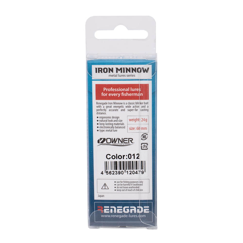 Блесна RENEGADE Iron Minnow 24g цвет 0012. Фото №7 Блесна RENEGADE Iron Minnow 24g цвет 0012. Фото №7