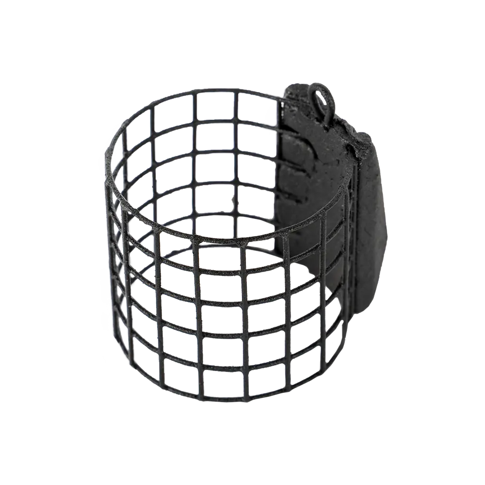 Груз-кормушка металлическая X-FEEDER ME SUBMARINE M GRID 050 г (28 мл, цвет Matt Black, сварная сетка). Фото №3