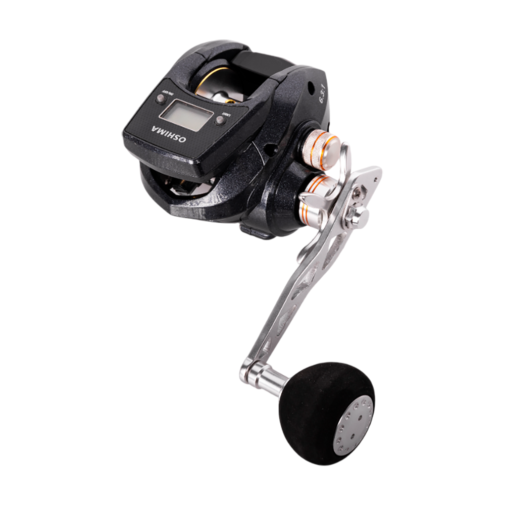 Катушка мультипликаторная Oshima Drive 60 с электронным счетчиком лески. Фото №1