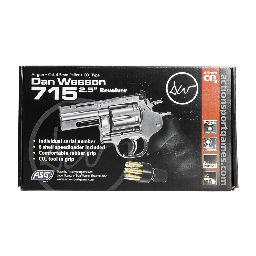 Револьвер пневматический ASG Dan Wesson 715 2,5", калибр 4,5 мм. Фото №2