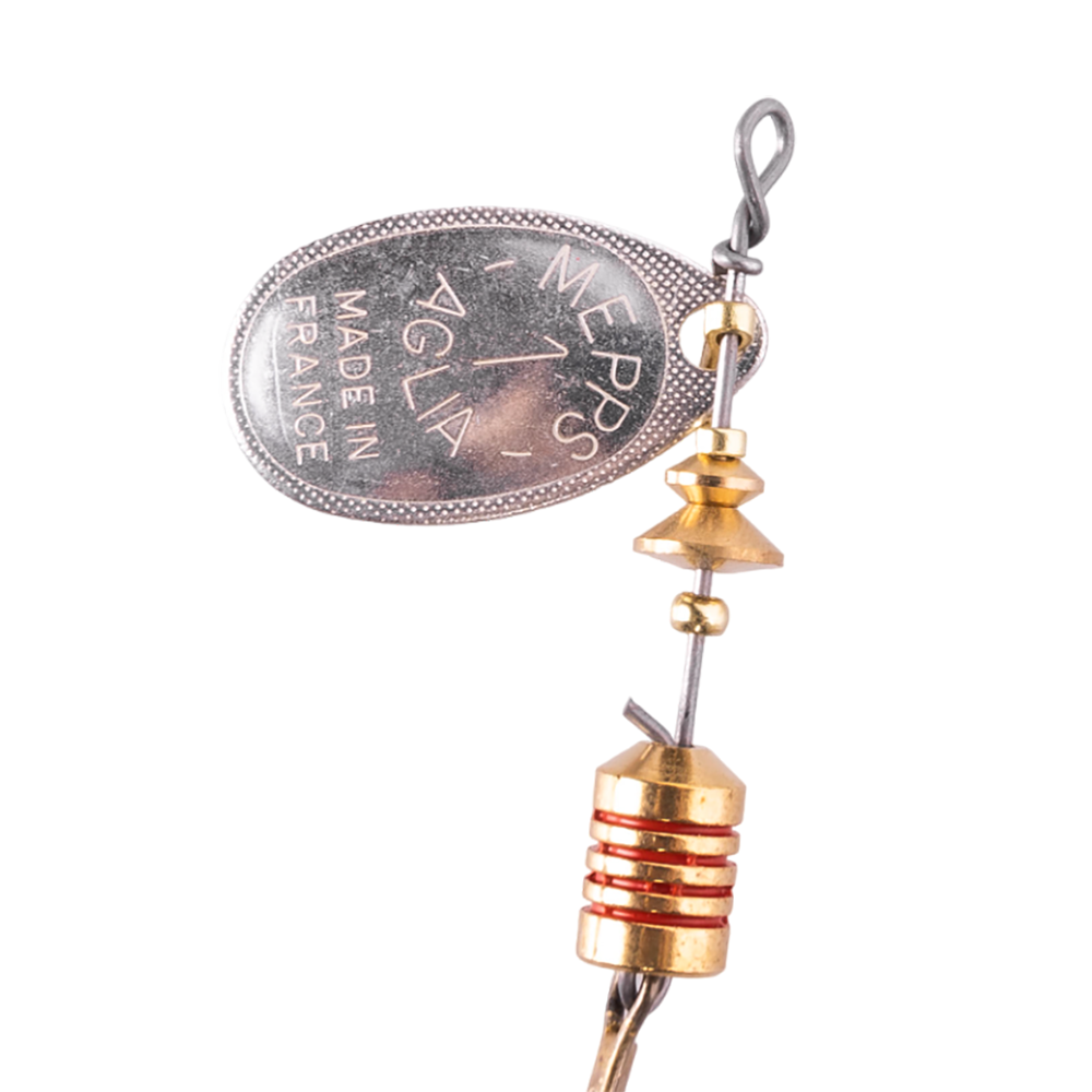 Блесна вращающаяся Mepps Aglia №1, 3,5гр, цвет (Silver) серебро. Фото №2