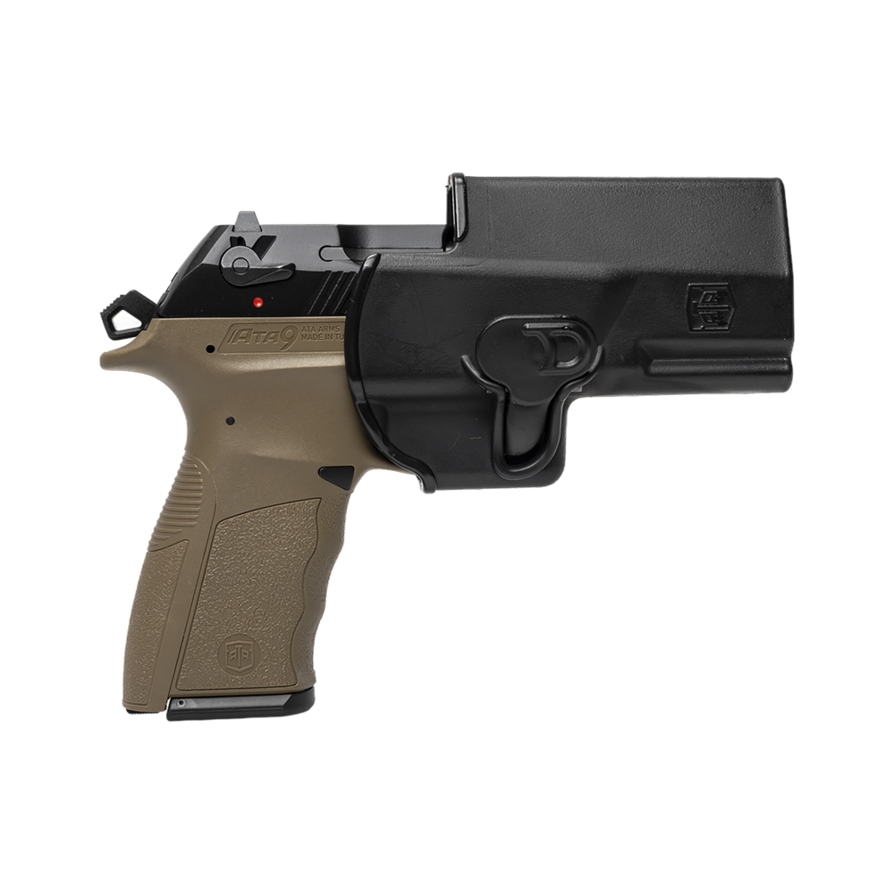 Пистолет АТА9 калибр 9*19 мм, FDE, черный затвор, серая рамка. Фото №9