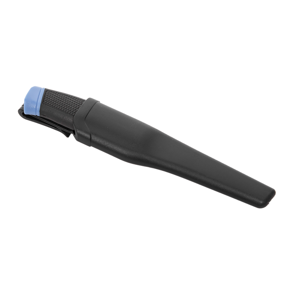 Нож туристический Kranch клинок 3cr13, рукоять пластик (синий/черный), пластиковые ножны. Фото №3