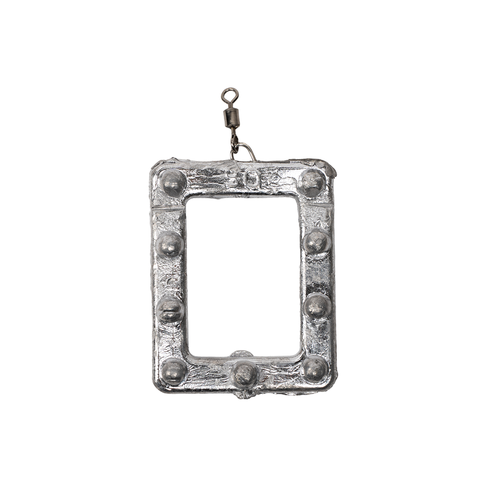 Груз "Рамка" с шипами, ушком и вертлюгом 80гр.. Фото №1