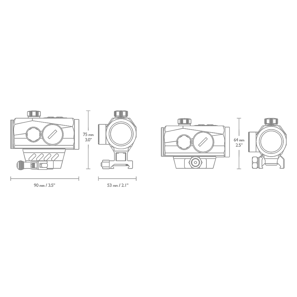 Коллиматор Hawke Endurance RD 1x30 Dual height& QR-Digital weaver (3MOA). Фото №3