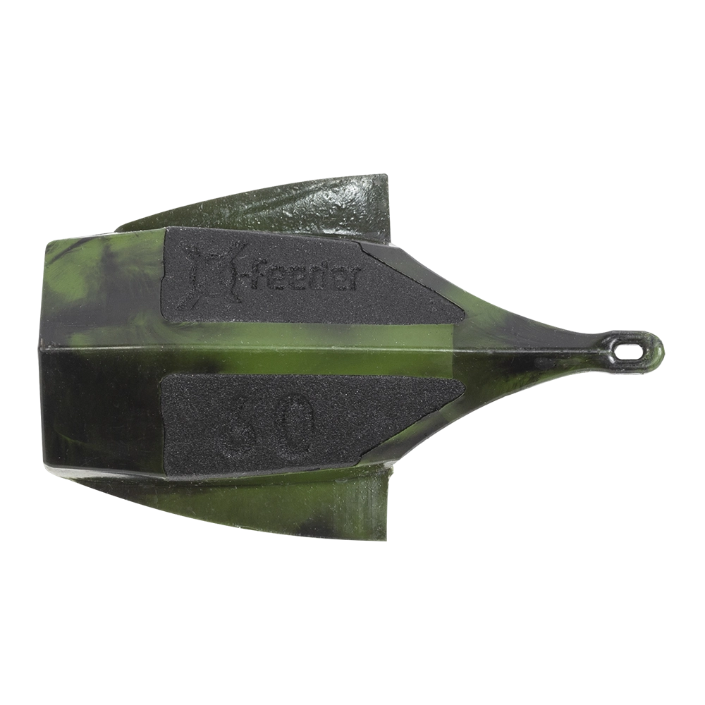 Груз-кормушка пластиковая X-FEEDER PL CAMO LIFT M 060 г (40 мл, цвет камо, сплошная с крыльями). Фото №3 Груз-кормушка пластиковая X-FEEDER PL CAMO LIFT M 060 г (40 мл, цвет камо, сплошная с крыльями). Фото №3