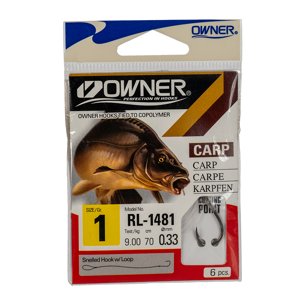 Крючок с поводком Owner RL-1481 01-0.33. Фото №1