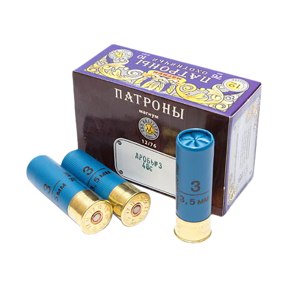СКМ Патрон охотничий 12/76, 39 гр. Магнум Картечь "Гусь-М" "5,6"(п. Россия) (в пачке 10 шт.). Фото №3 СКМ Патрон охотничий 12/76, 39 гр. Магнум Картечь "Гусь-М" "5,6"(п. Россия) (в пачке 10 шт.). Фото №3