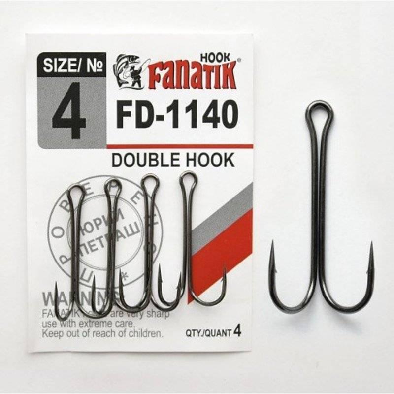 Крючок двойной Fanatik FD-1140 №4 (4 шт). Фото №1